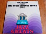 LP Gene Krupa Quartet + M Roach / C.B. Quint.  "Jazz Greats", 1960 tot 1980, Gebruikt, Ophalen of Verzenden, 12 inch