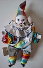 Vintage LUCA Porcelain Rainbow Clown Doll Art (1983), Enlèvement ou Envoi