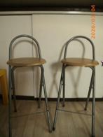 Tabourets (genre bar) a vendre, Avec repose-pieds, 2 tabourets, Enlèvement, Utilisé