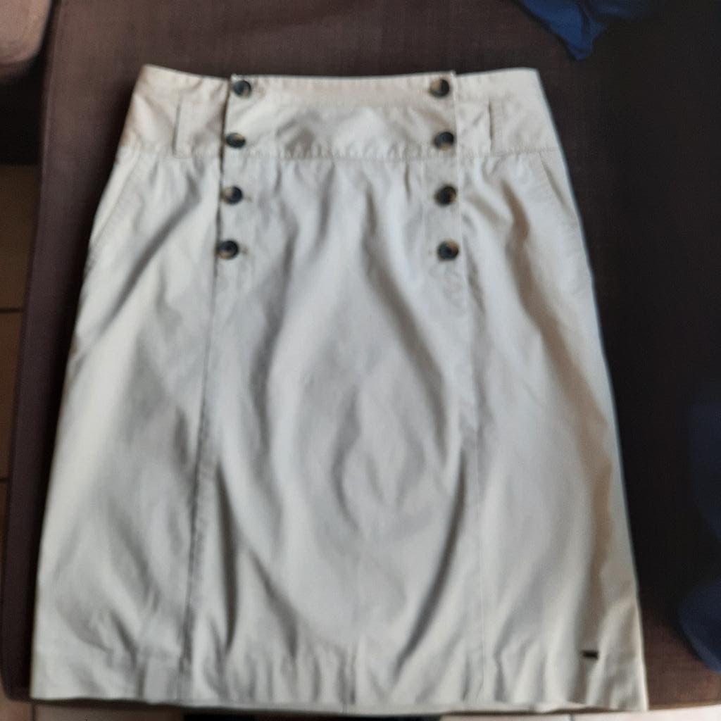 Jupe beige Tommy Hilfiger très peu portée, excellent état, Beige, Zo goed als nieuw, Knielengte, Tommy Hilfiger