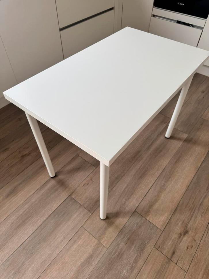 Bureau/table IKEA 100 x 60 cm — blanc, Maison & Meubles, Bureaux, Comme neuf, Bureau, Enlèvement