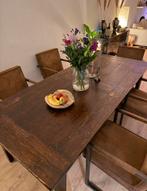 Table authentique chêne /table de ferme 225x100x79, Maison & Meubles, 100 à 150 cm, Enlèvement, Utilisé, Chêne