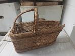 Authentiek antiek rieten schenkmandje geuze lambic, Verzamelen, Verzenden