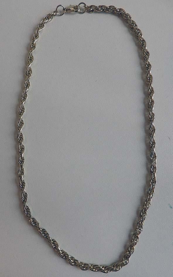 Vintage/Trendy Goudkleurige Halsketting: €.10,00, Bijoux, Sacs & Beauté, Colliers, Enlèvement, Utilisé, Or, Autres matériaux