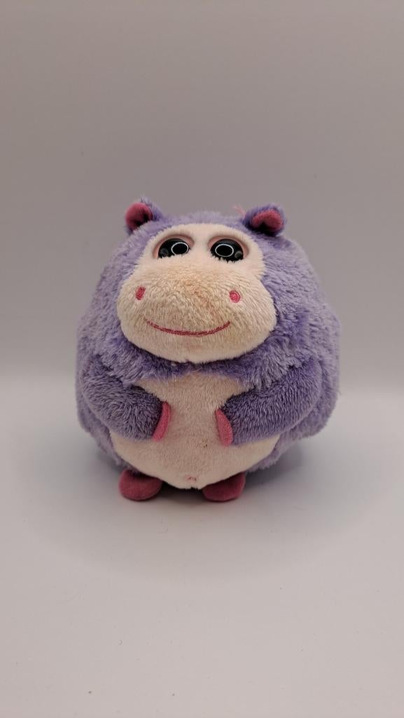 Ty Beanie Ballz Dewdrop 12cm nijlpaard, Paars, Overige typen, Ophalen of Verzenden, Zo goed als nieuw