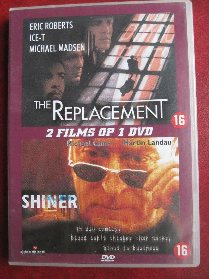 The Replacement + Shiner (2 films op 1 DVD), Cd's en Dvd's, Dvd's | Thrillers en Misdaad, Zo goed als nieuw, Actiethriller, Boxset