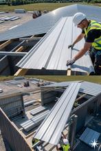 Tôle bac acier / tôle de toiture – 4 m x 1 m / 40€, Bricolage & Construction, Abris de chantier & Baraques de chantier, Enlèvement ou Envoi