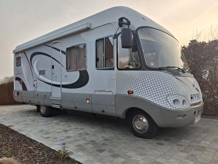 Hymer S740 camper, Caravans en Kamperen, Mobilhomes, Particulier, Hymer, Mercedes, Elektrisch, Automaat, Koelkast, Dakluik, ABS