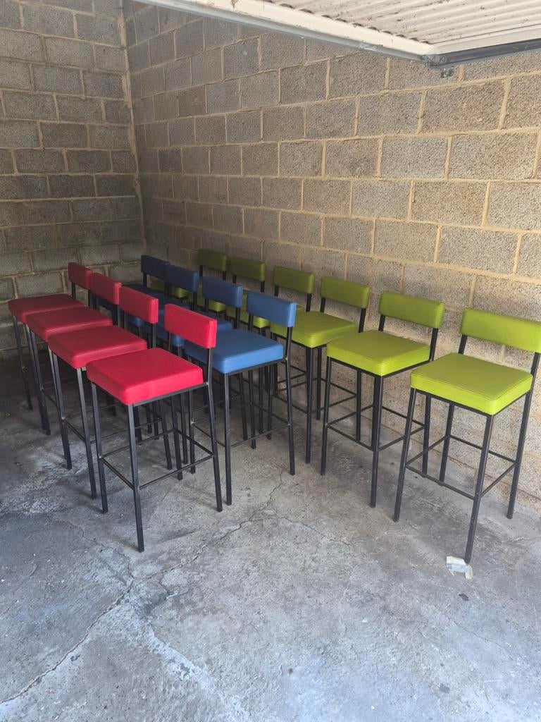 Tabourets, Maison & Meubles, Tabourets de bar, Avec repose-pieds, Cuir, Enlèvement, Utilisé