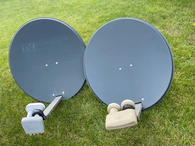 Satelietschotel met Duo LNB, muurbeugel, Audio, Tv en Foto, Schotelantennes, Ophalen
