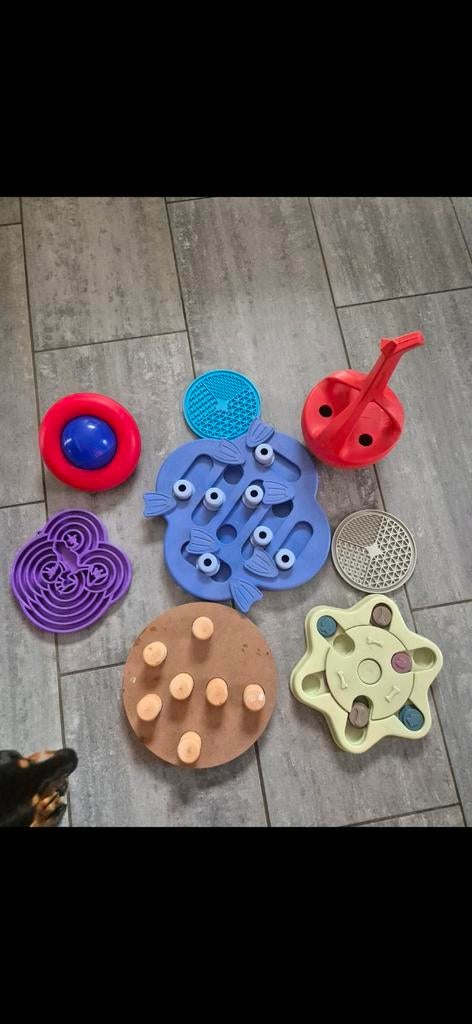 5 intelligentiespellen en 3 lickmatjes(hersenwerk hond) TOP, Animaux & Accessoires, Jouets pour chiens, Enlèvement