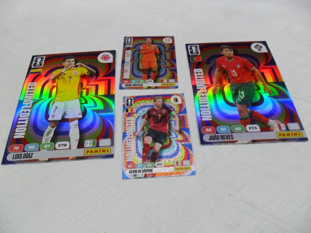 4 Panini XL Adrenalyn World Cup 2026 Limited Edition kaarten, Ophalen of Verzenden, Nieuw, Poster, Plaatje of Sticker