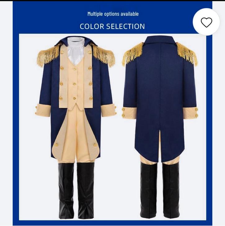 Peignoir de costume présidentiel Colonial pour garçons, Hobby & Loisirs créatifs, Costumes, Matériel de théâtre & Jeux de rôle