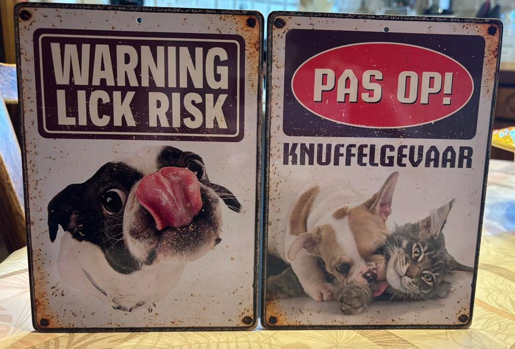 Metalen decoratieve wandborden 21.5-15.5 cm, Enlèvement ou Envoi, Neuf