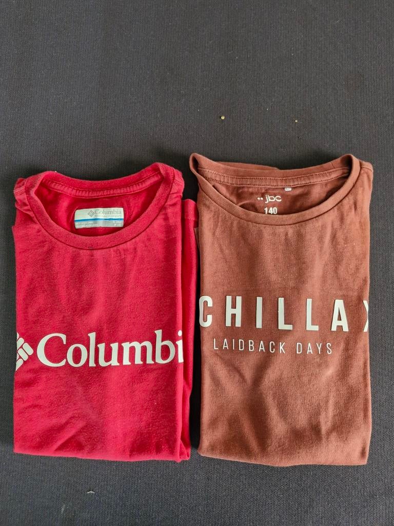 2 t shirten 8 à 10 jaar, waaronder Columbia, Ophalen