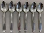Sola 90 Pleet 1640 6x Verzilverde Dessertlepel 18cm Bestek, Huis en Inrichting, Verzenden, Zo goed als nieuw, Zilver, Los bestek