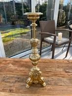 Grote vintage messing kandelaar / altaarkandelaar, Enlèvement