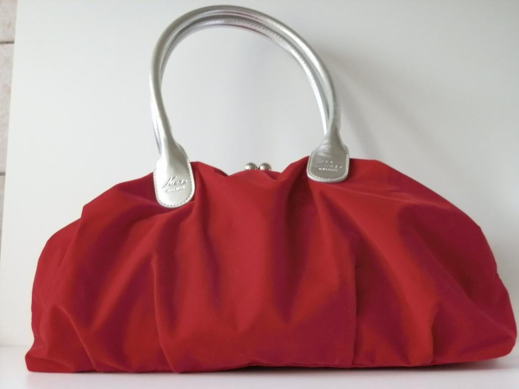 Nina Ricci damestas ., Handtassen en Accessoires, Tassen | Damestassen, Zo goed als nieuw, Overige typen, Rood, Ophalen of Verzenden