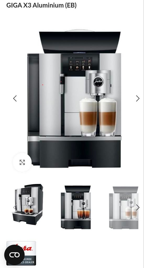 Jura x3 volautomatische koffiemachine, Ophalen, Koffiemachine