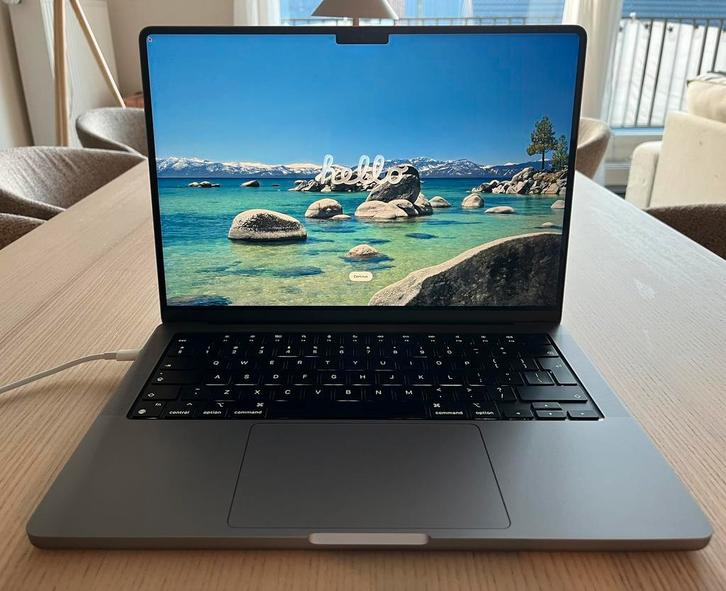 MacBook Pro 14" M1 Pro (2021) — 16 GB/512 GB — QWERTY, Computers en Software, Apple Macbooks, Zo goed als nieuw, MacBook, 512 GB