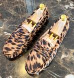 Tod's Gommino Loafers Driving Shoes Leopard Print maat 40.5, Kleding | Dames, Schoenen, Ophalen of Verzenden, Zo goed als nieuw