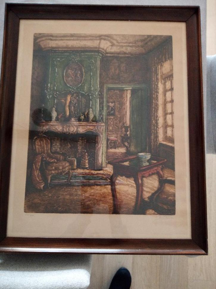 2 etsen Albert Geudens, Antiek en Kunst, Kunst | Etsen en Gravures, Ophalen of Verzenden