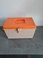 Vintage naaibox - naaidoos - naaikoffer 36x24x23, Enlèvement ou Envoi
