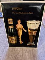 Tuborg The world famous Beer, Ophalen of Verzenden, Gebruikt, Reclamebord, Plaat of Schild, Overige merken