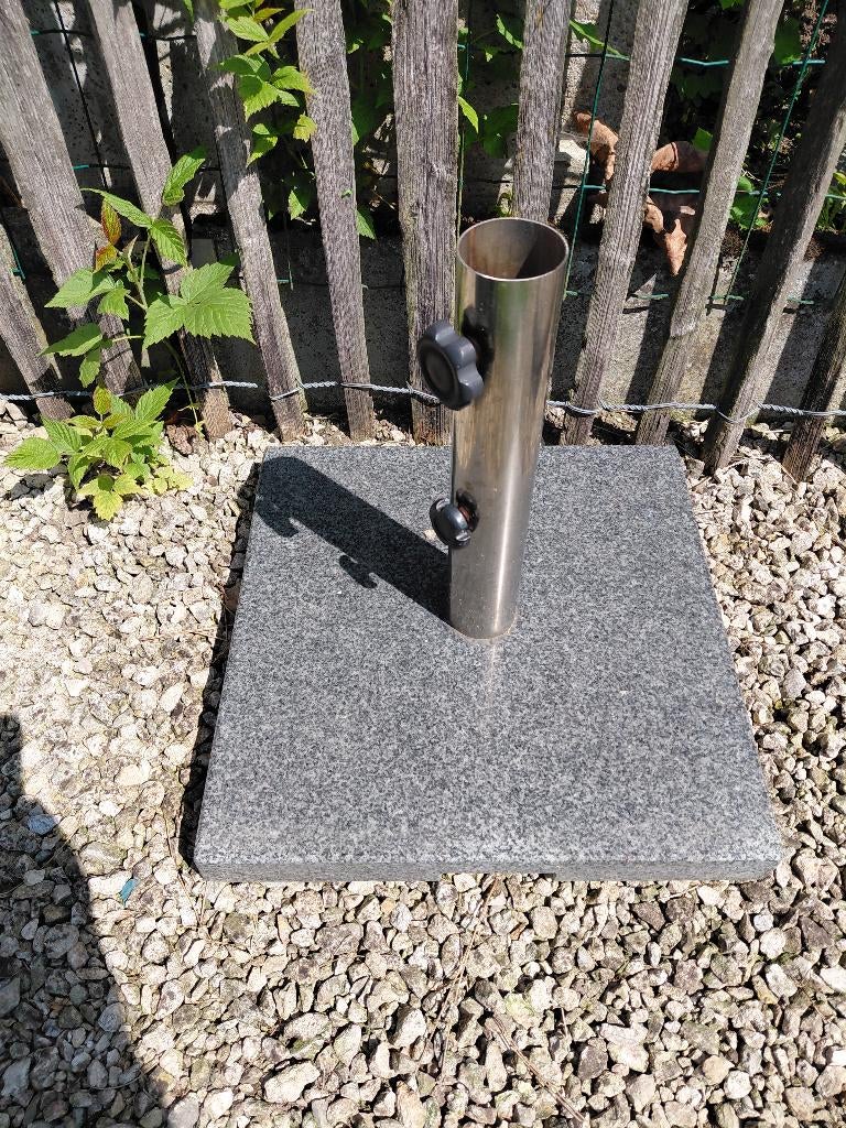 Parasol voet graniet, Tuin en Terras, Ophalen, Parasolvoet