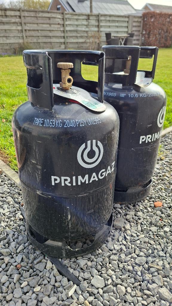 2 bouteilles de gaz propane 10,5 kg Primagaz, Caravanes & Camping, Accessoires de camping, Comme neuf, Enlèvement
