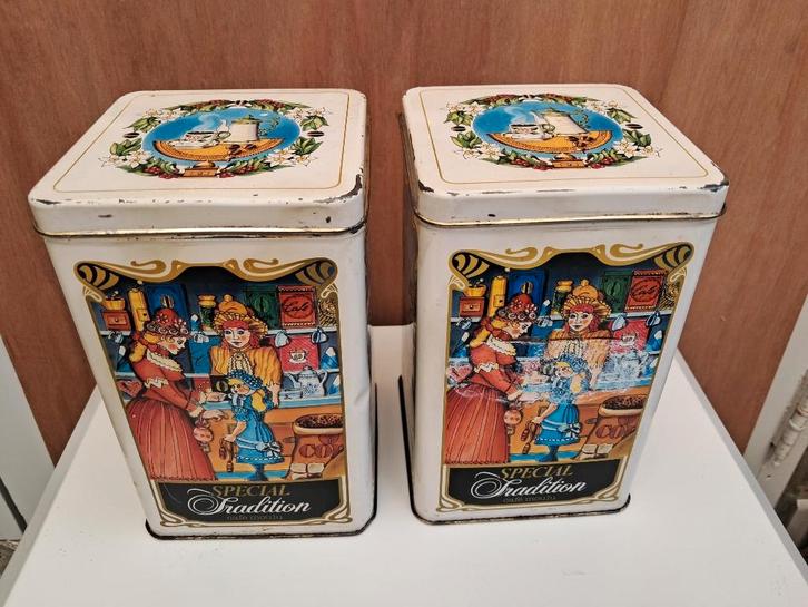 KOFFIEBLIKKEN, Collections, Boîte en métal, Utilisé, Autre, Autres marques, Enlèvement ou Envoi