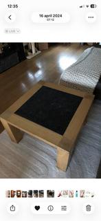 Houten Salontafel met arduinen blad, Ophalen, Gebruikt