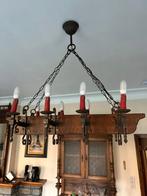 vintage smeedijzeren kroonluchter, Antiek en Kunst, Ophalen