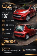 Peugeot 107.  2009. 134000km 1.0ess.   0489777636, Achat, Entreprise, Autres couleurs, Noir