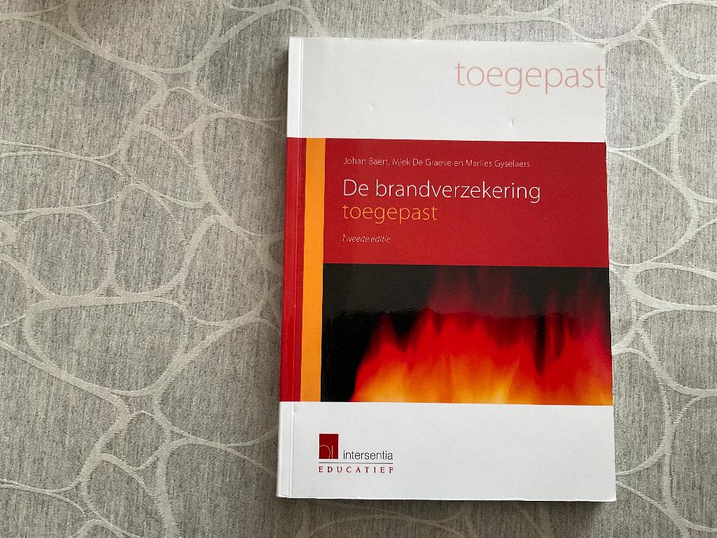 De brandverzekering toegepast, Boeken, Studieboeken en Cursussen, Ophalen of Verzenden, Zo goed als nieuw, Hogeschool