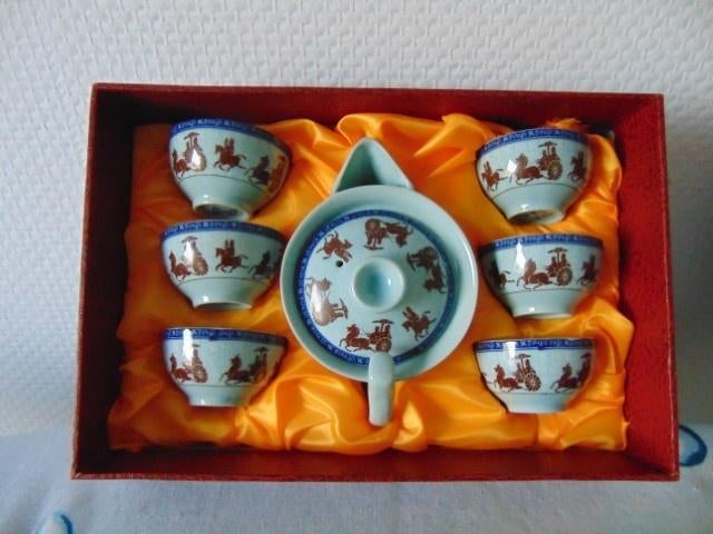 Chinees thee set + Chinees Sake set Nieuw, Ophalen of Verzenden