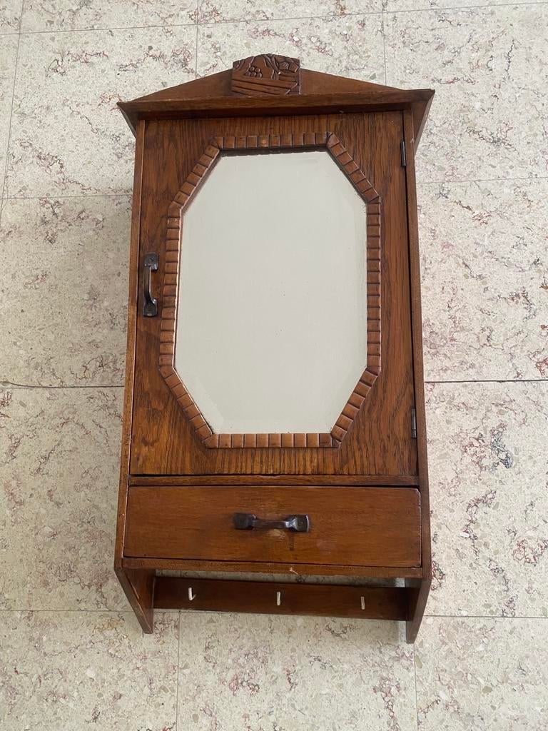 Armoire à pharmacie vintage avec miroir, Enlèvement ou Envoi