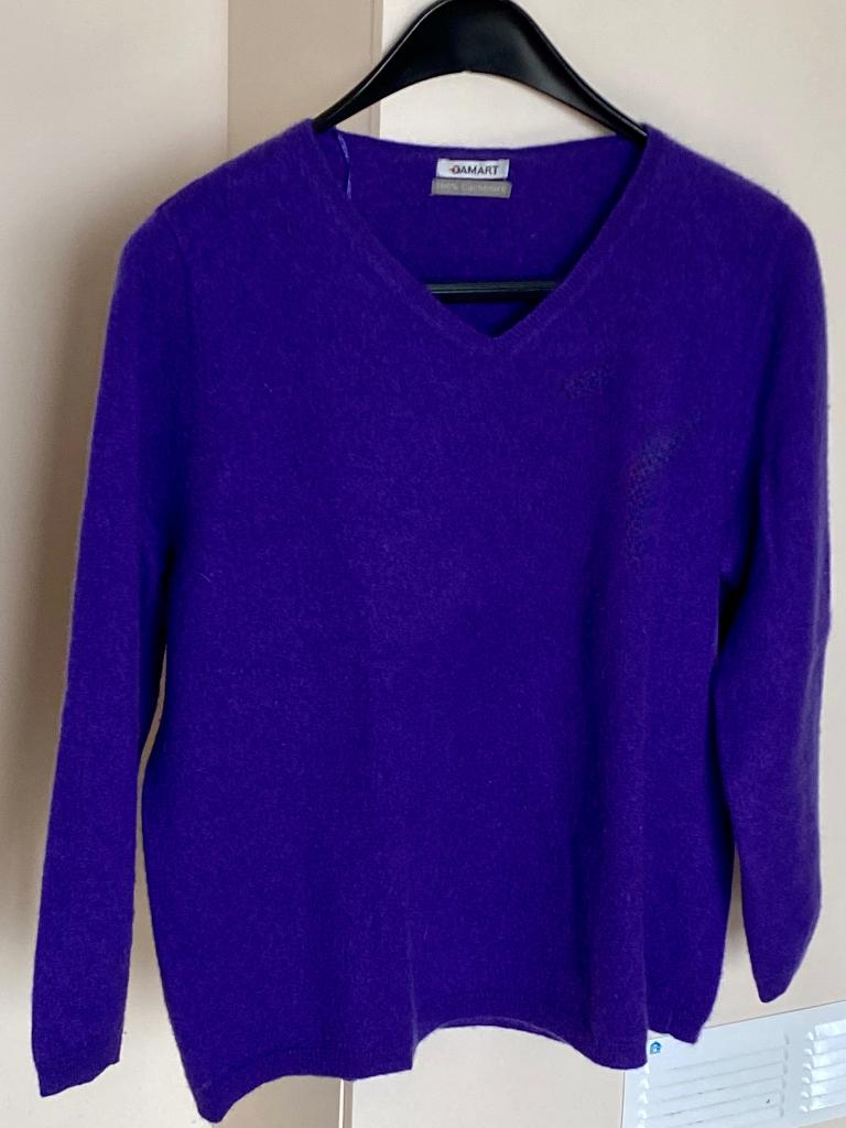 Pull cachemire DAMART :Taille XL, Vêtements | Femmes, Pulls & Gilets, Porté, Taille 46/48 (XL) ou plus grande, Violet, Enlèvement ou Envoi