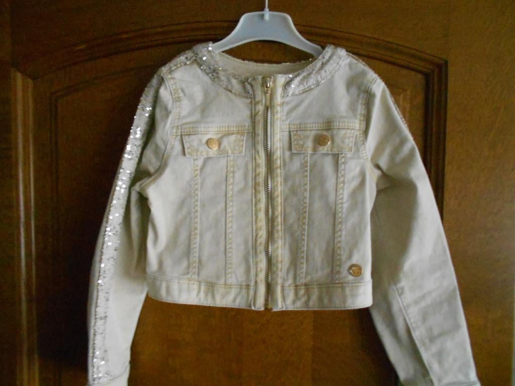 beige jeansvestje mt 122 Milla Star van JBC, Kinderen en Baby's, Kinderkleding | Maat 122, Gebruikt, Meisje, Trui of Vest, Ophalen of Verzenden