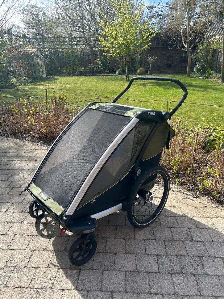 Fietskar Thule Chariot Cab, Fietsen en Brommers, Fietsaccessoires | Aanhangwagens en Karren, Zo goed als nieuw, Kinderkar, 40 tot 60 kg