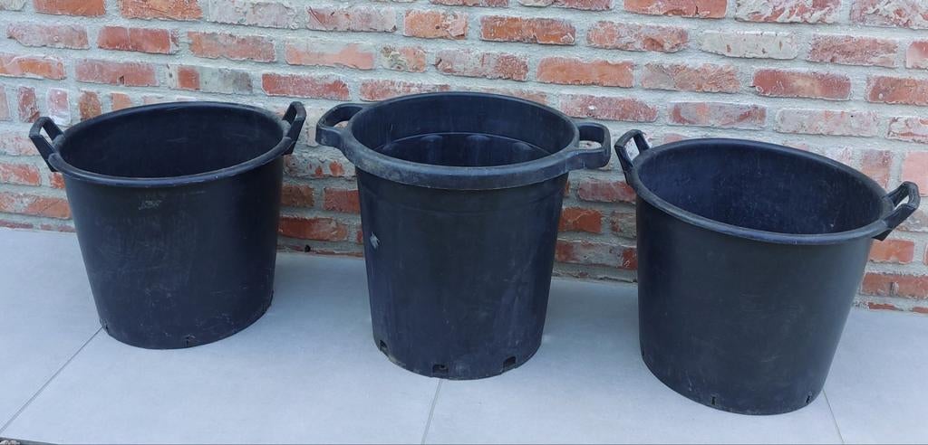 Bocaux en plastique avec poignées, Maison & Meubles, Seaux, Enlèvement