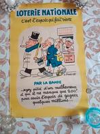 Affiche ancienne Loterie nationale Pruvost 1956, Enlèvement ou Envoi, Utilisé