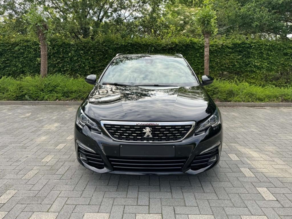 Peugeot 308 SW 1.2 PureTech GT Line (EU6.3), Auto's, Zwart, Leder en Stof, Zwart, 5 deurs