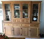 Buffetkast bestaande uit 2 delen - bieden vanaf 265€, Huis en Inrichting, Kasten | Buffetkasten, Ophalen, Glas, Met deur(en), 200 cm of meer