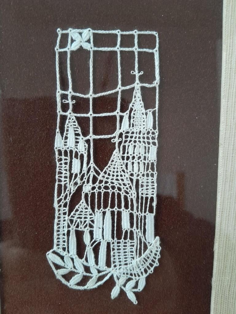 dentelle aux fuseaux Vamberk, République tchèque, Bohême, Hobby & Loisirs créatifs, Dentelle, Comme neuf, Autres types, Envoi