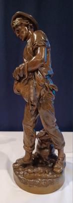 Antieke brons beeld van Mathurin Moreau., Antiek en Kunst, Kunst | Beelden en Houtsnijwerken, Ophalen, Brons, Beeld