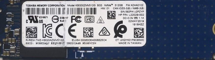 „Uitstekende” NVMe-SSD van 512 GB, Computers en Software, Harde schijven, Ophalen, Intern, SSD, Zo goed als nieuw