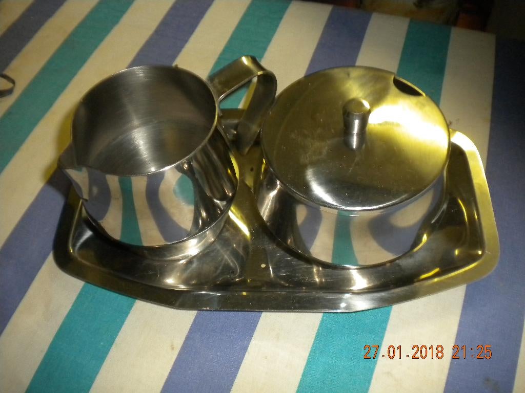 Suiker- / melkpotje in inox, Enlèvement