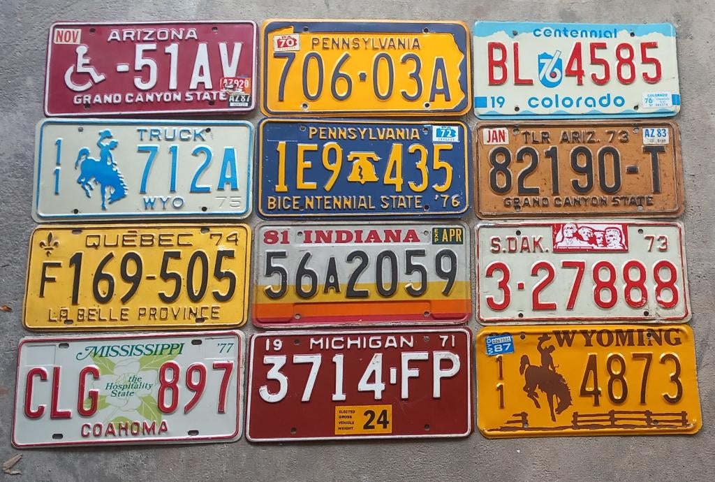 Originele Amerikaanse nummerplaten, Ophalen of Verzenden, Gebruikt, Auto's