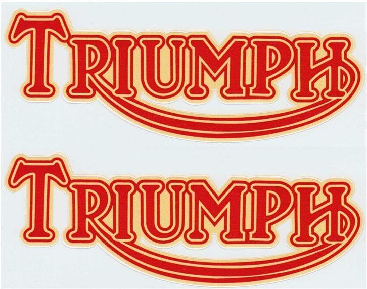 Triumph sticker set #2, Motos, Accessoires | Autocollants, Envoi